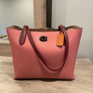 Coach Willow Tote with Gun Metal Hardware